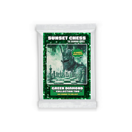 Green Diamond Part 2 - Sunset Chess Scrapbook Card Pack