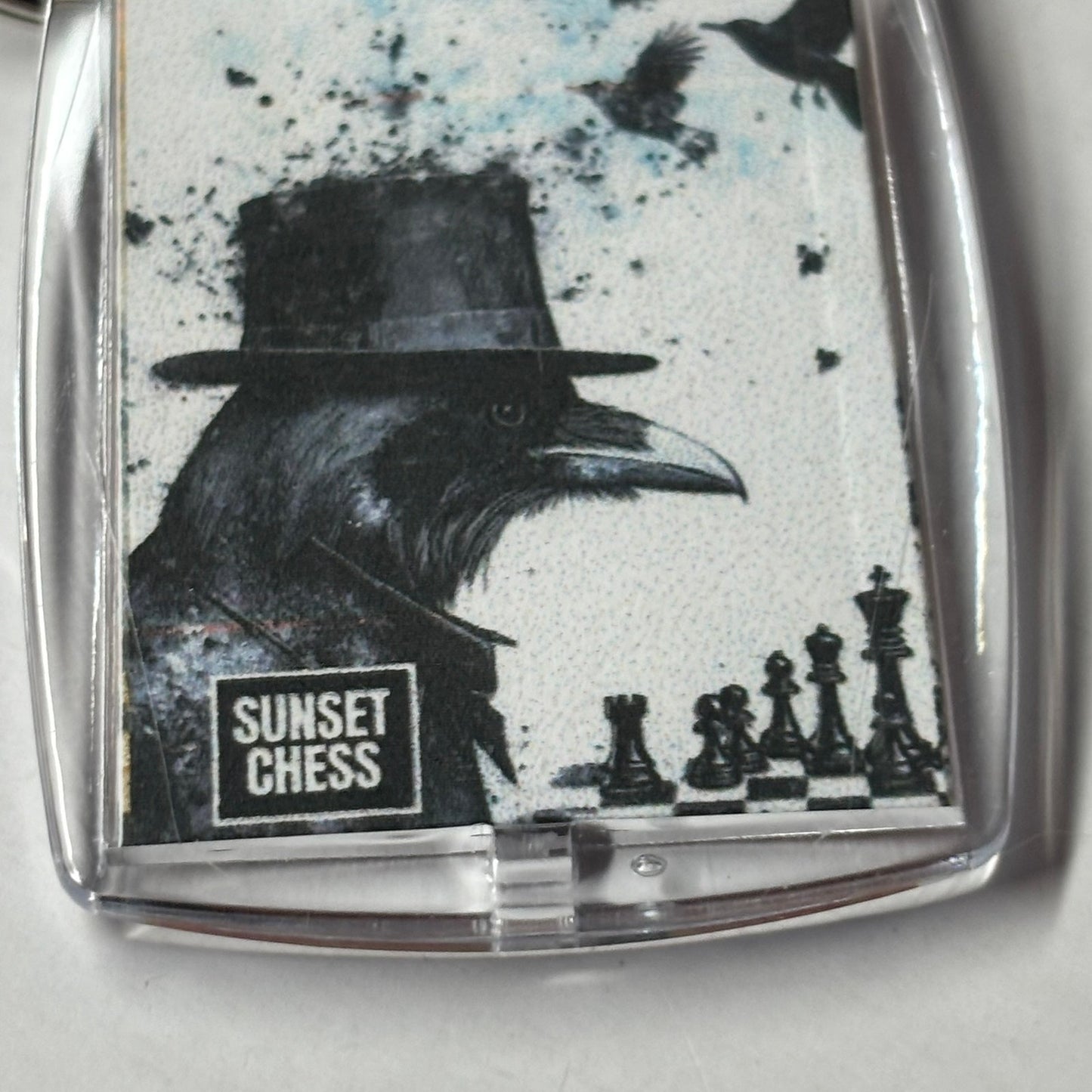 Raven Man - Chess  Photo Keychain