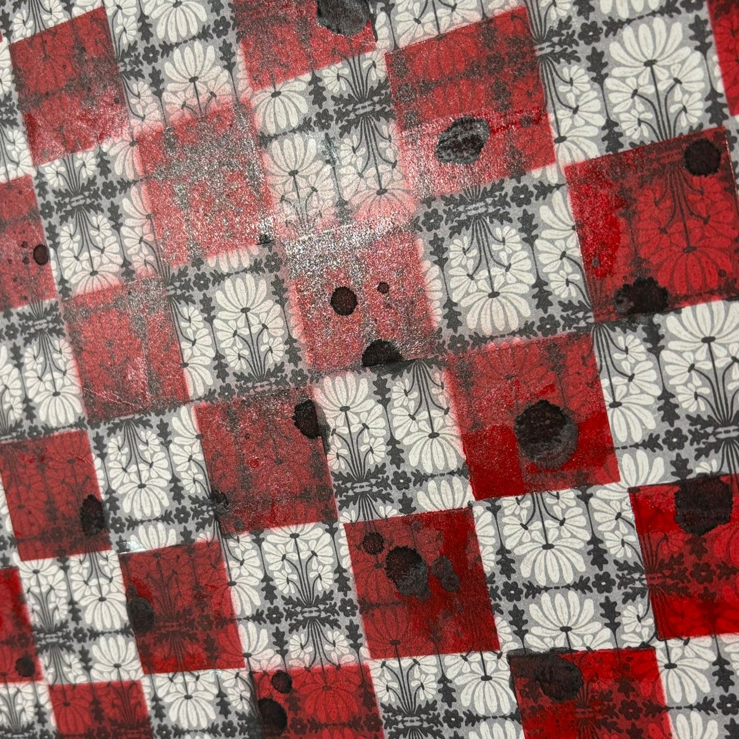 Gothic Red - Scrapbook Chess Board