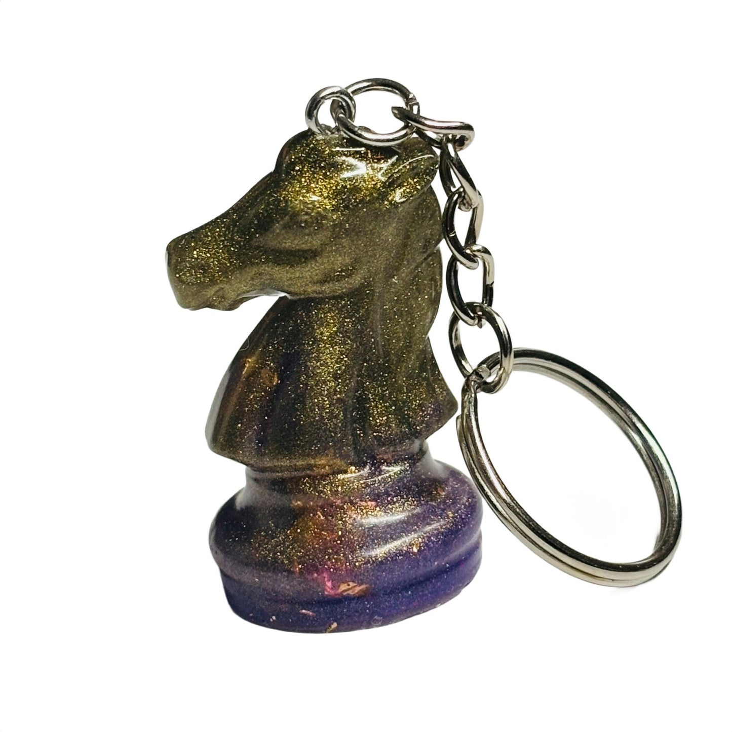 Vintage Green Knight - Handmade Resin Keychain