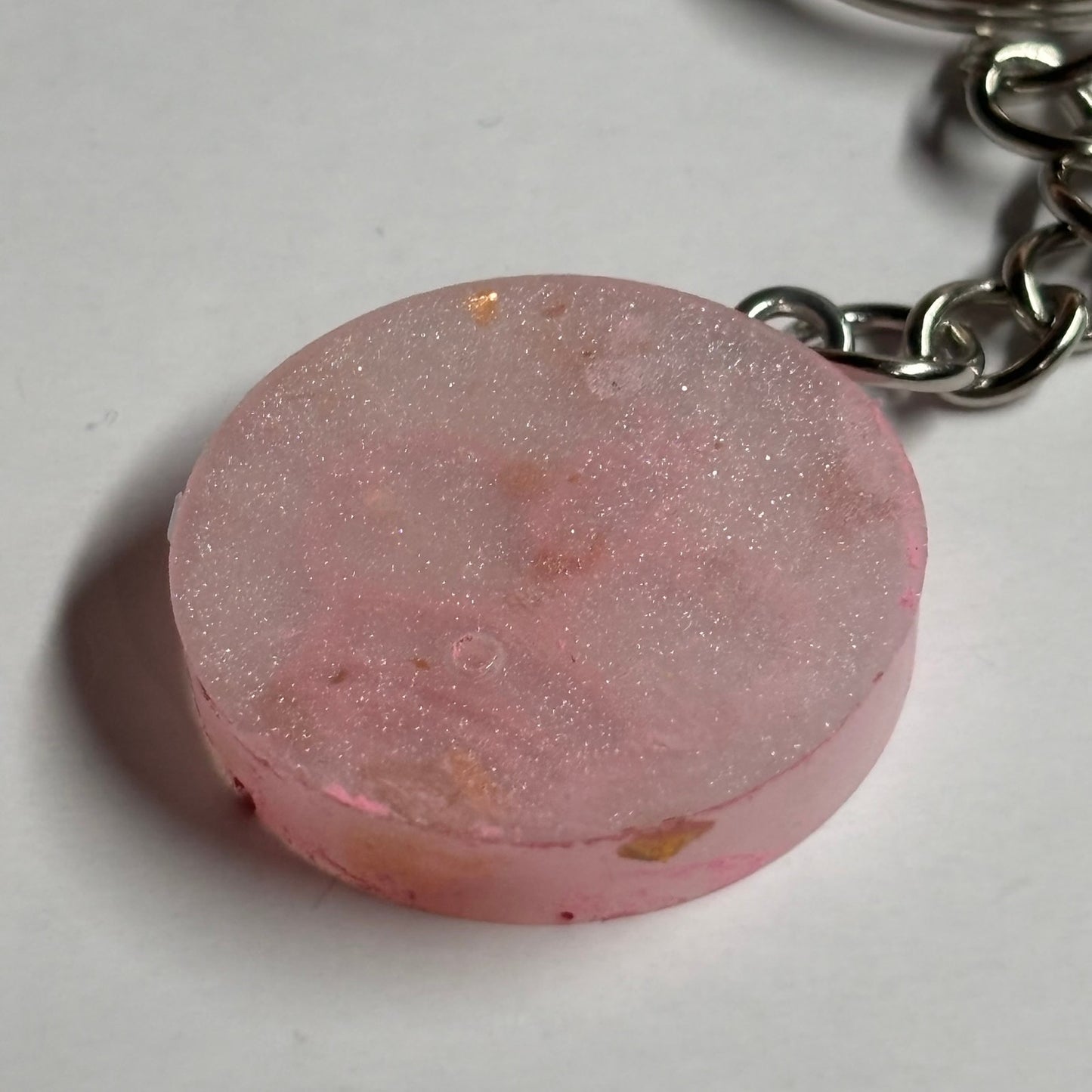 Pink Ice King - Handmade Resin Keychain - Flat Edition