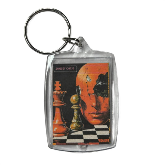 Broken Orange - Chess  Photo Keychain