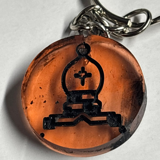 Orange Bishop - Handmade Resin Keychain