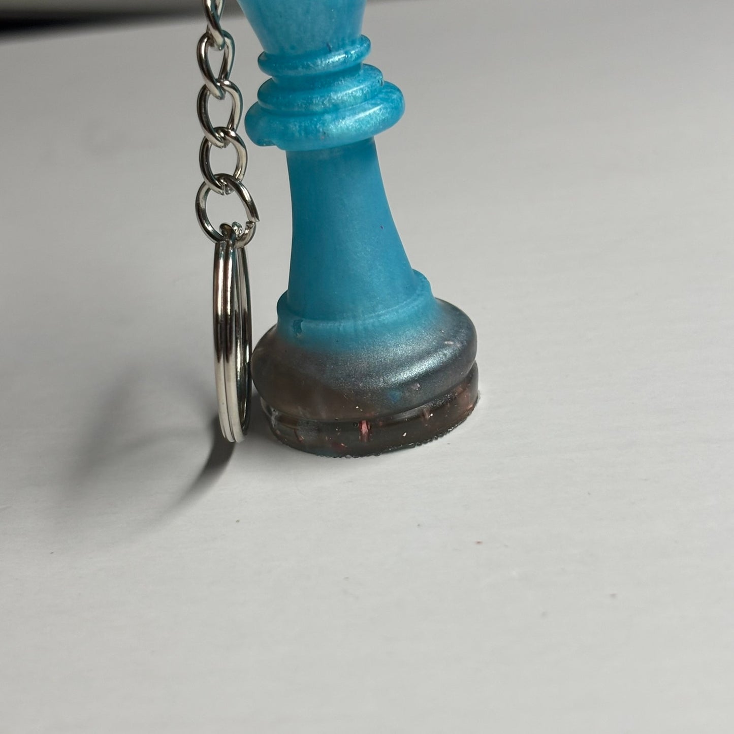 Solid Blue King - Handmade Resin Keychain