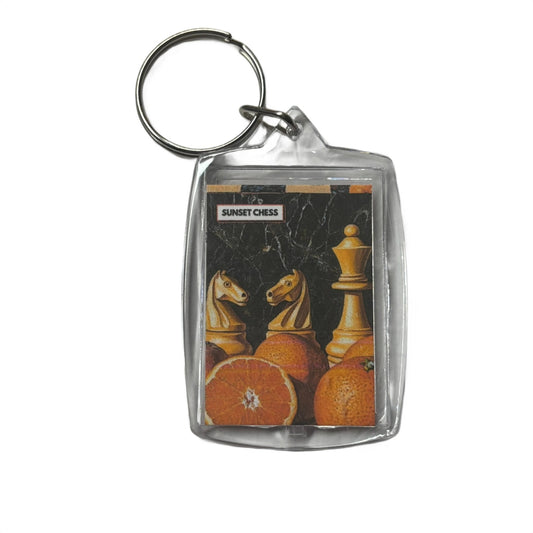 Sliced Oranges - Chess  Photo Keychain