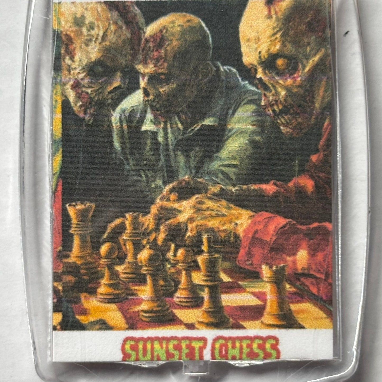 Zombie Bash - Chess  Photo Keychain