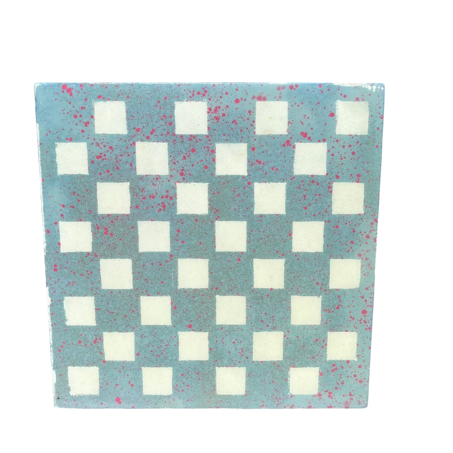 Pink Blue Clash - Resin Coated Chess Board