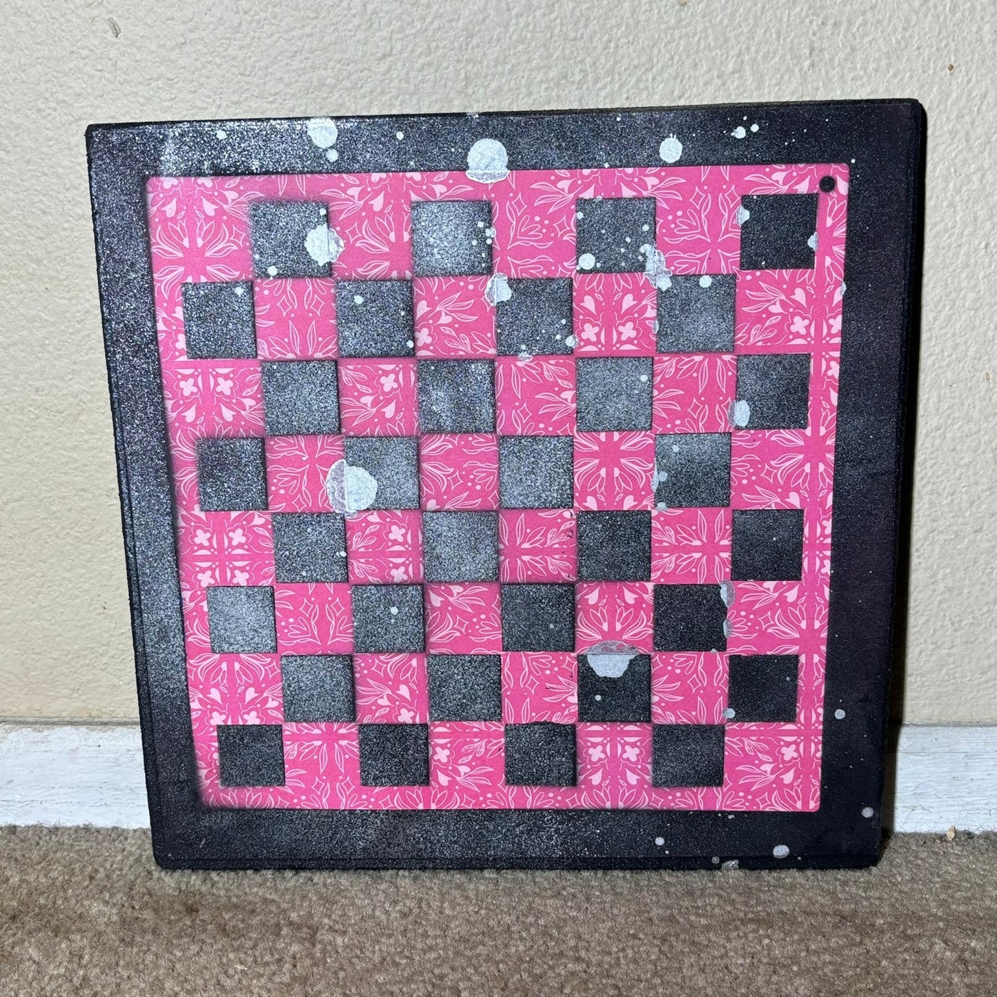 Classy Red - Scrapbook Chess Board