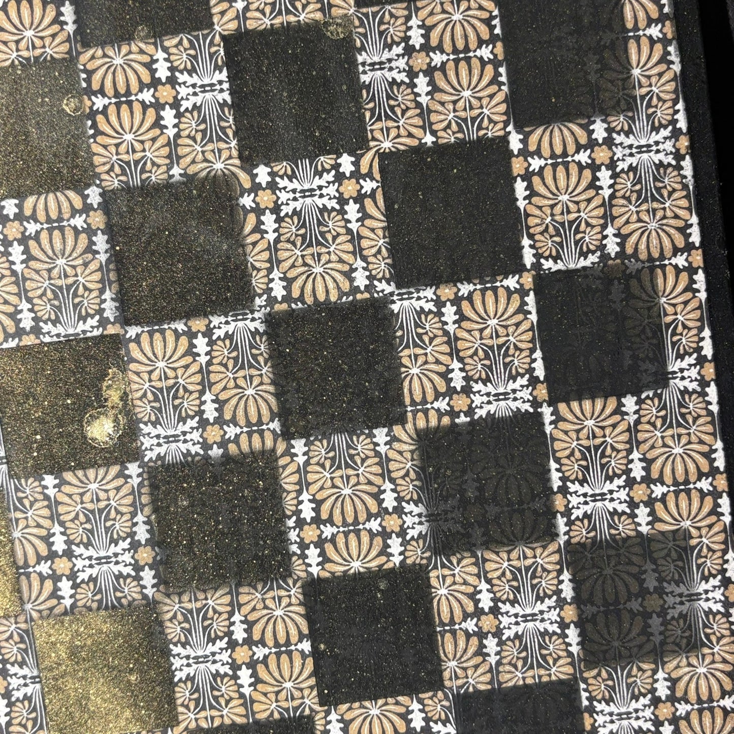 Classic Golden Black - Scrapbook Chess Board