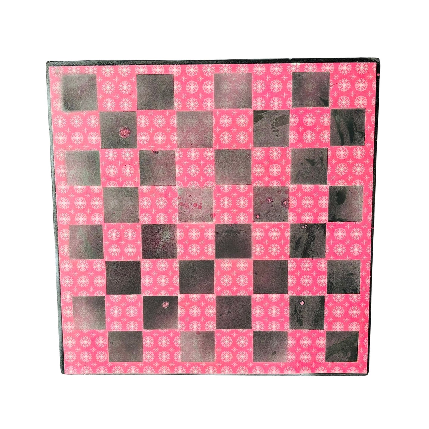 Red Pattern - Scrapbook Chess Board