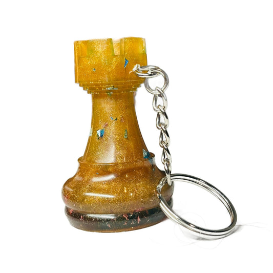 Banana Royal Rook - Handmade Resin Keychain - Large Edition