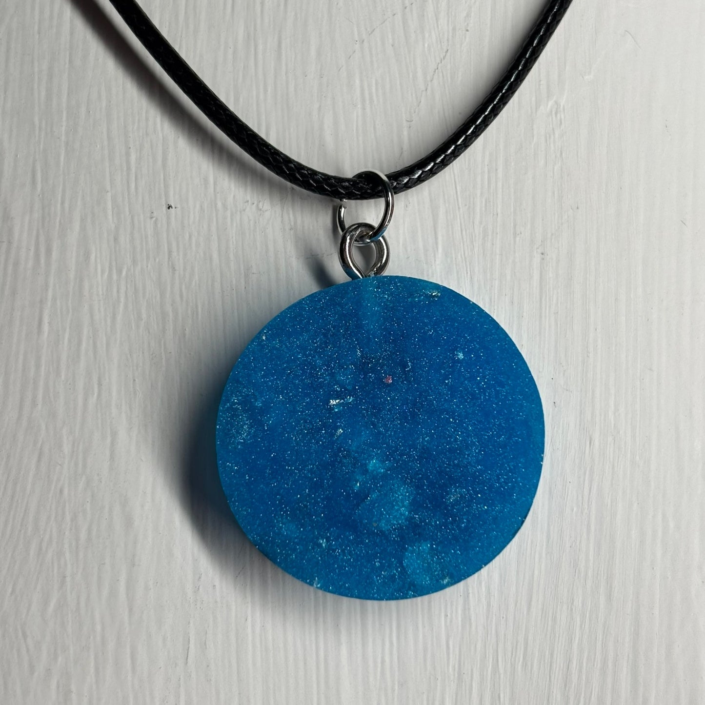 Strong Blue Pawn - Handmade Resin Chess Necklace