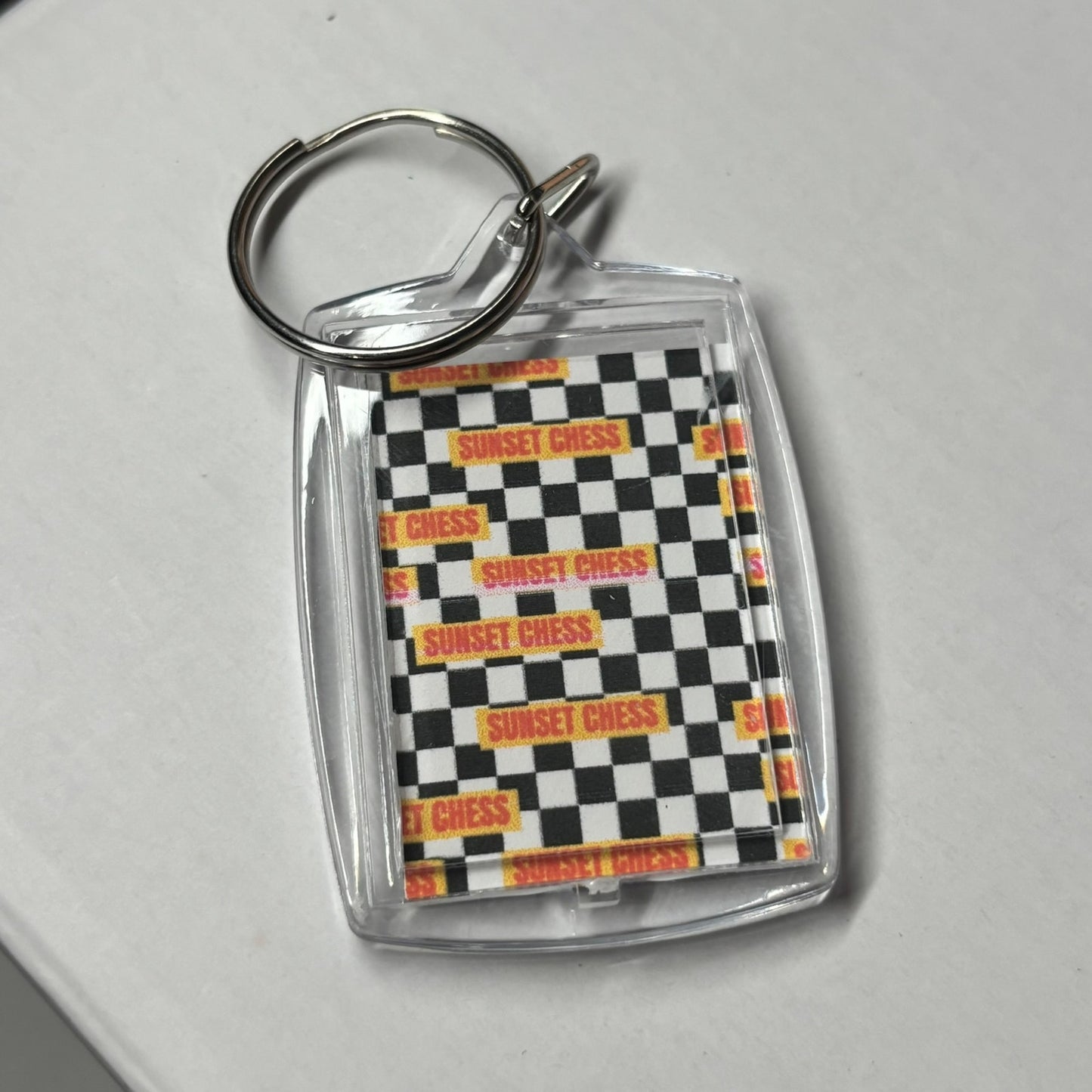 Seaside - Chess  Photo Keychain