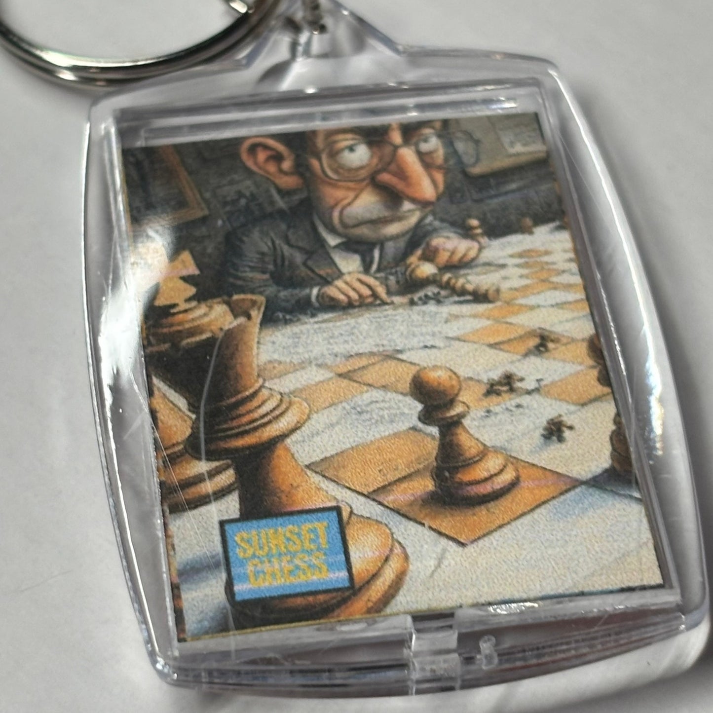A Nerds Game - Chess  Photo Keychain