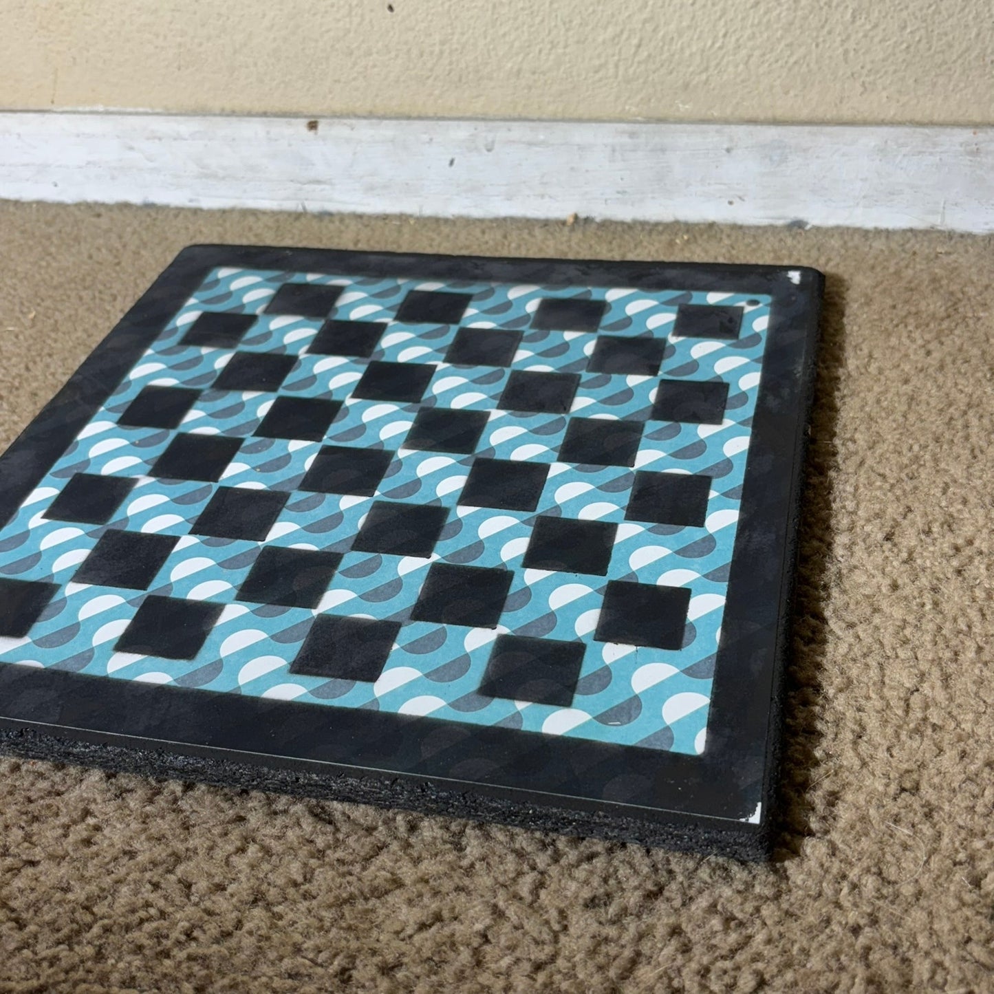 Aqua Green - Scrapbook Chess Board