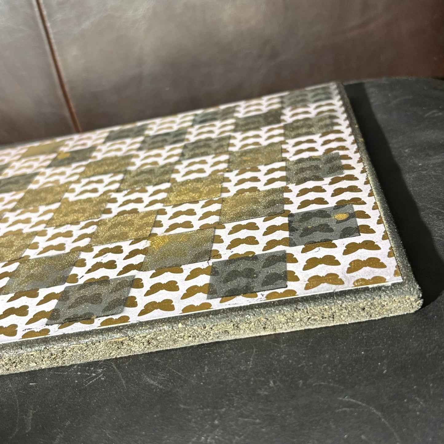 Golden Butterfly - Scrapbook Chess Board