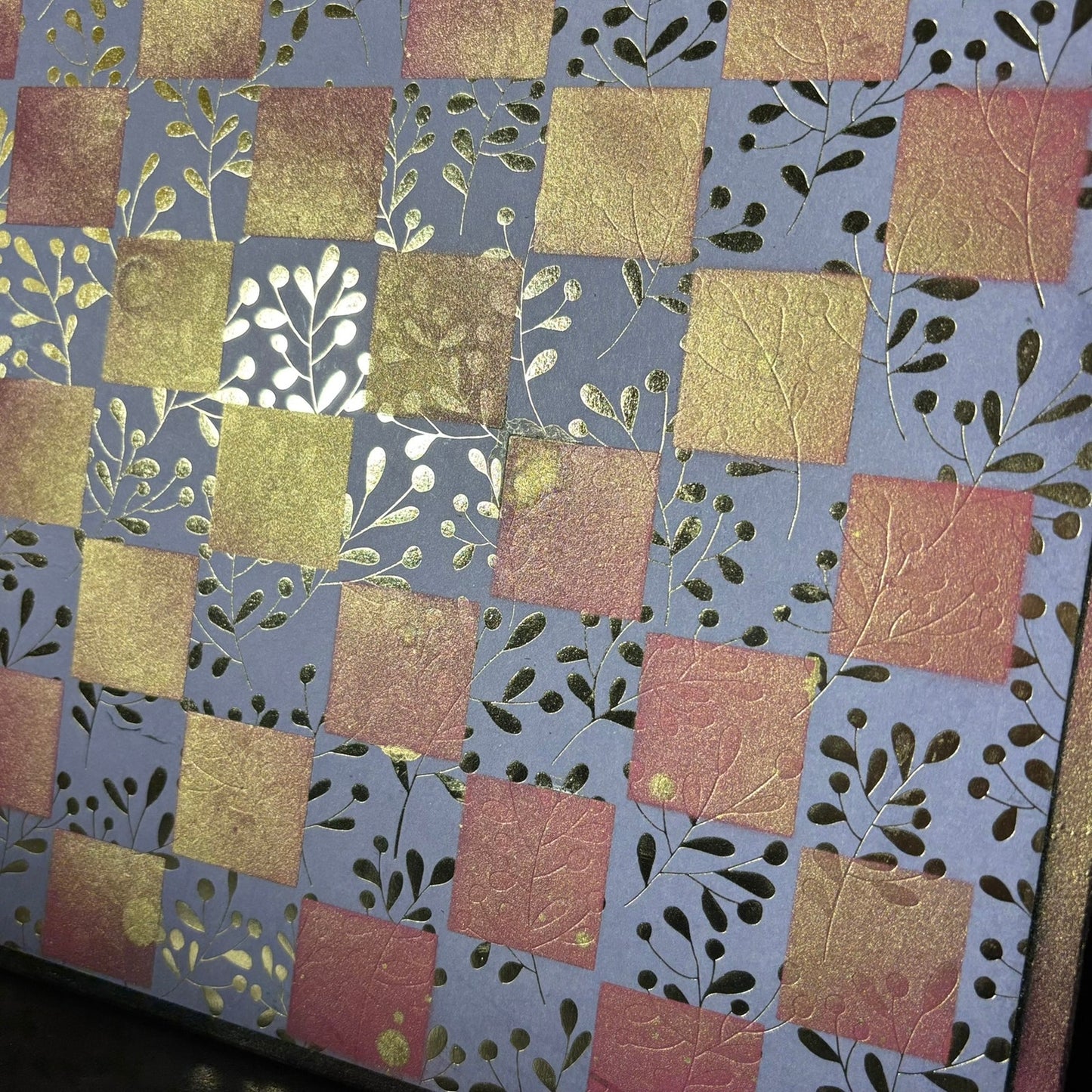 Gold & Pink - Scrapbook Chess Board