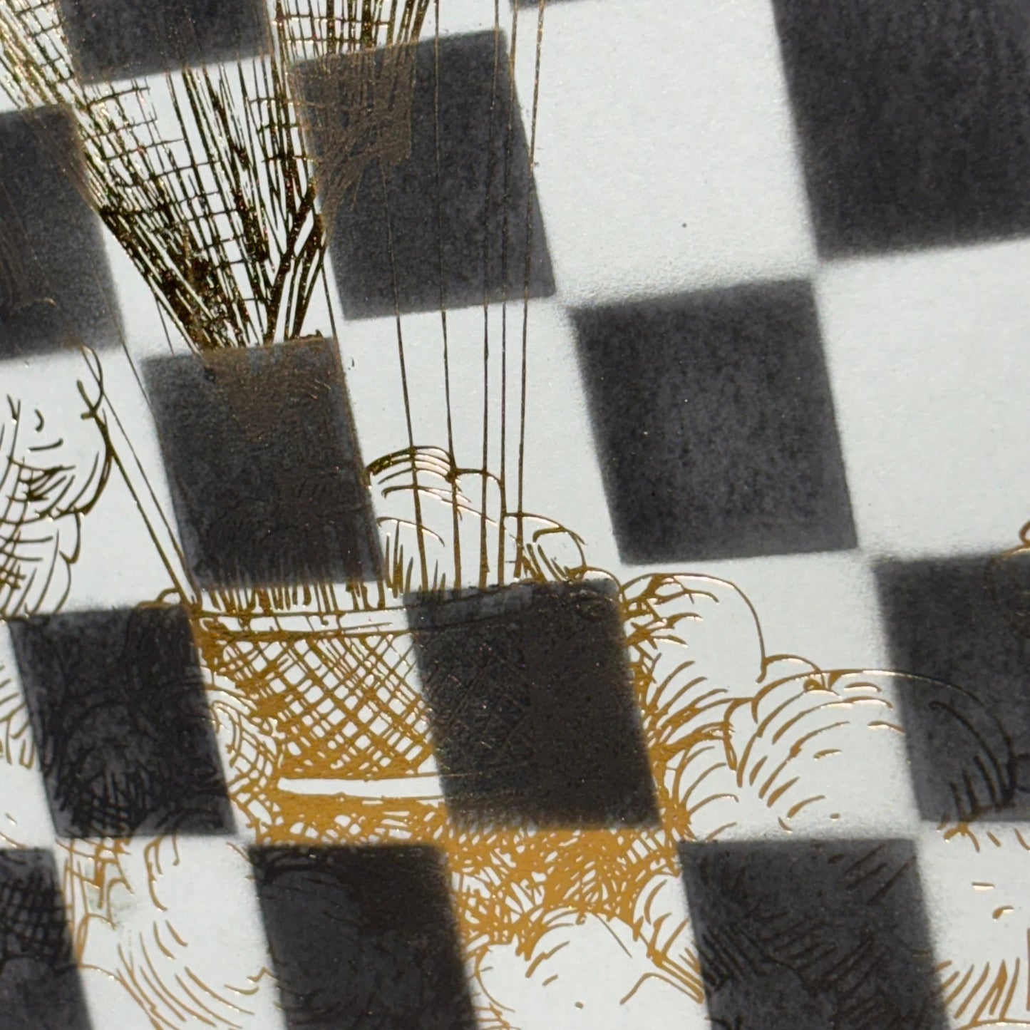 Golden Skies - Scrapbook Chess Board