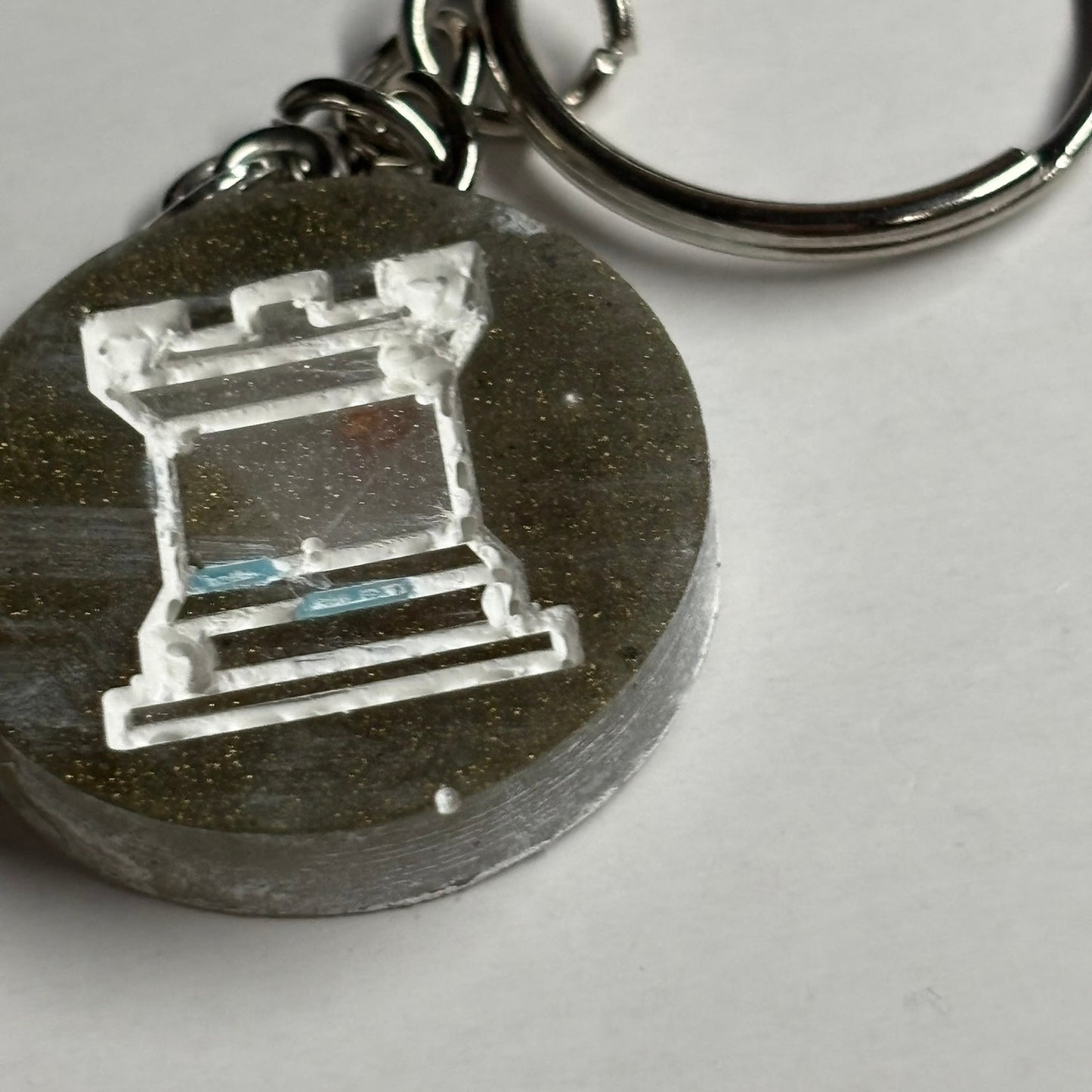 Vintage Ice Rook - Handmade Resin Keychain