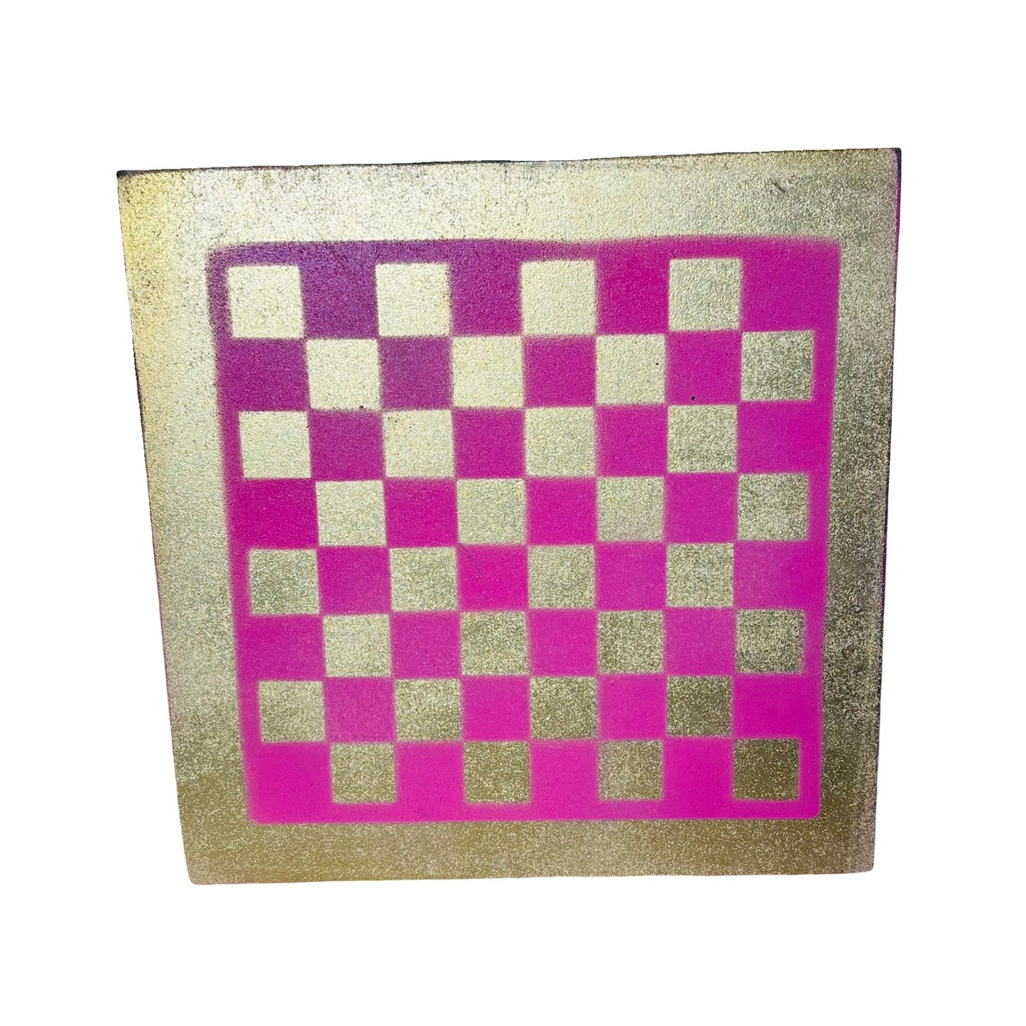 Pink Gold - Painted Chess Board