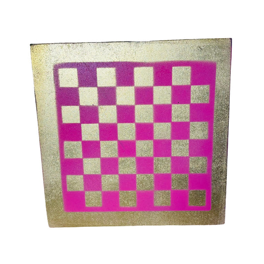 Pink Gold - Painted Chess Board