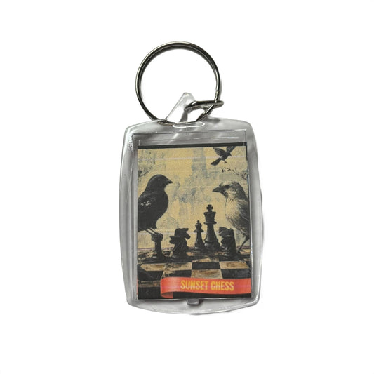 Bird Friends - Chess  Photo Keychain