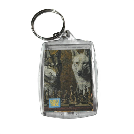 Wolves - Chess  Photo Keychain