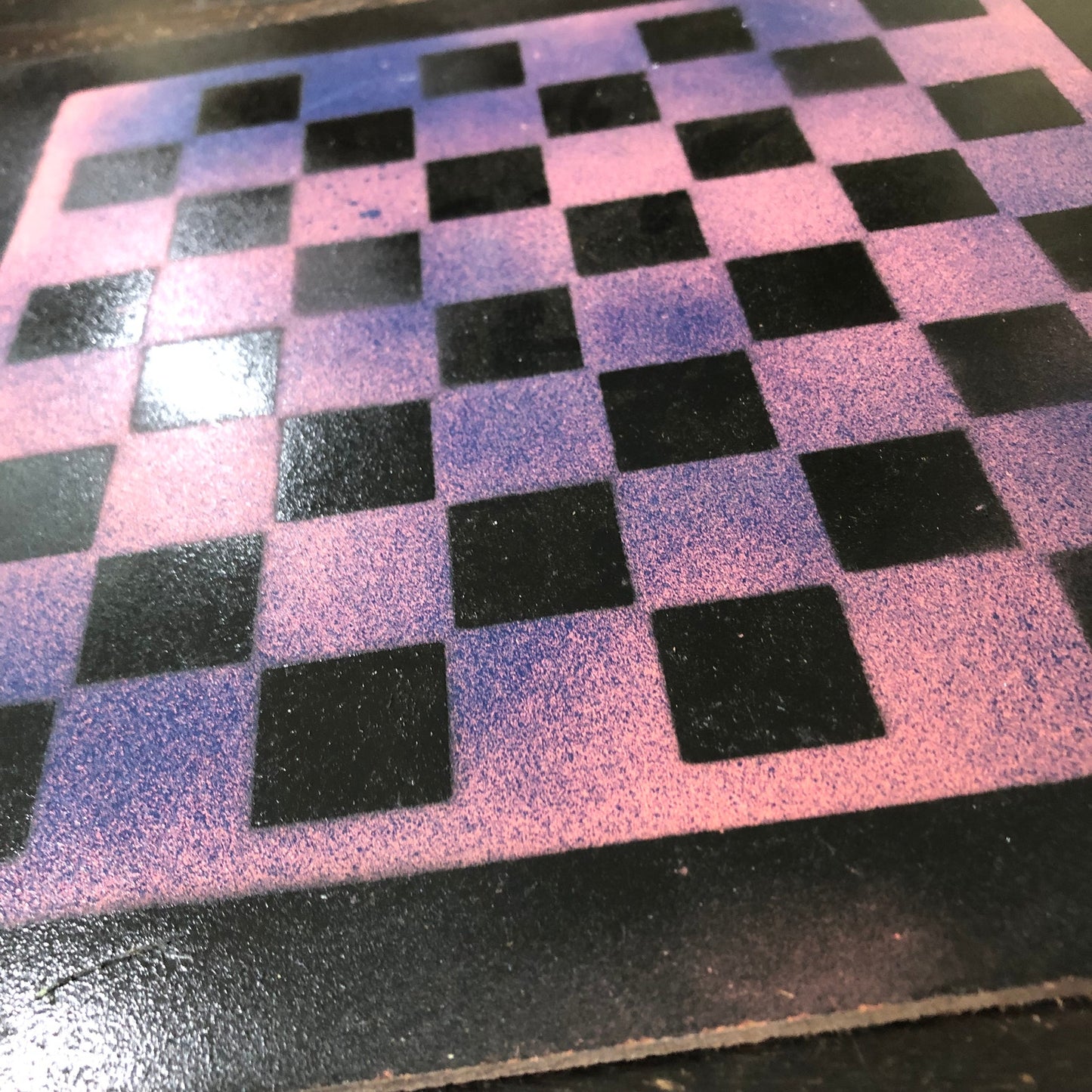 Purple Void - Painted Chess Set