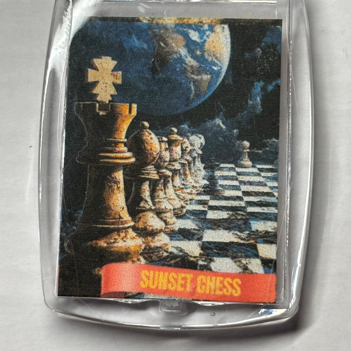 Space View - Chess  Photo Keychain