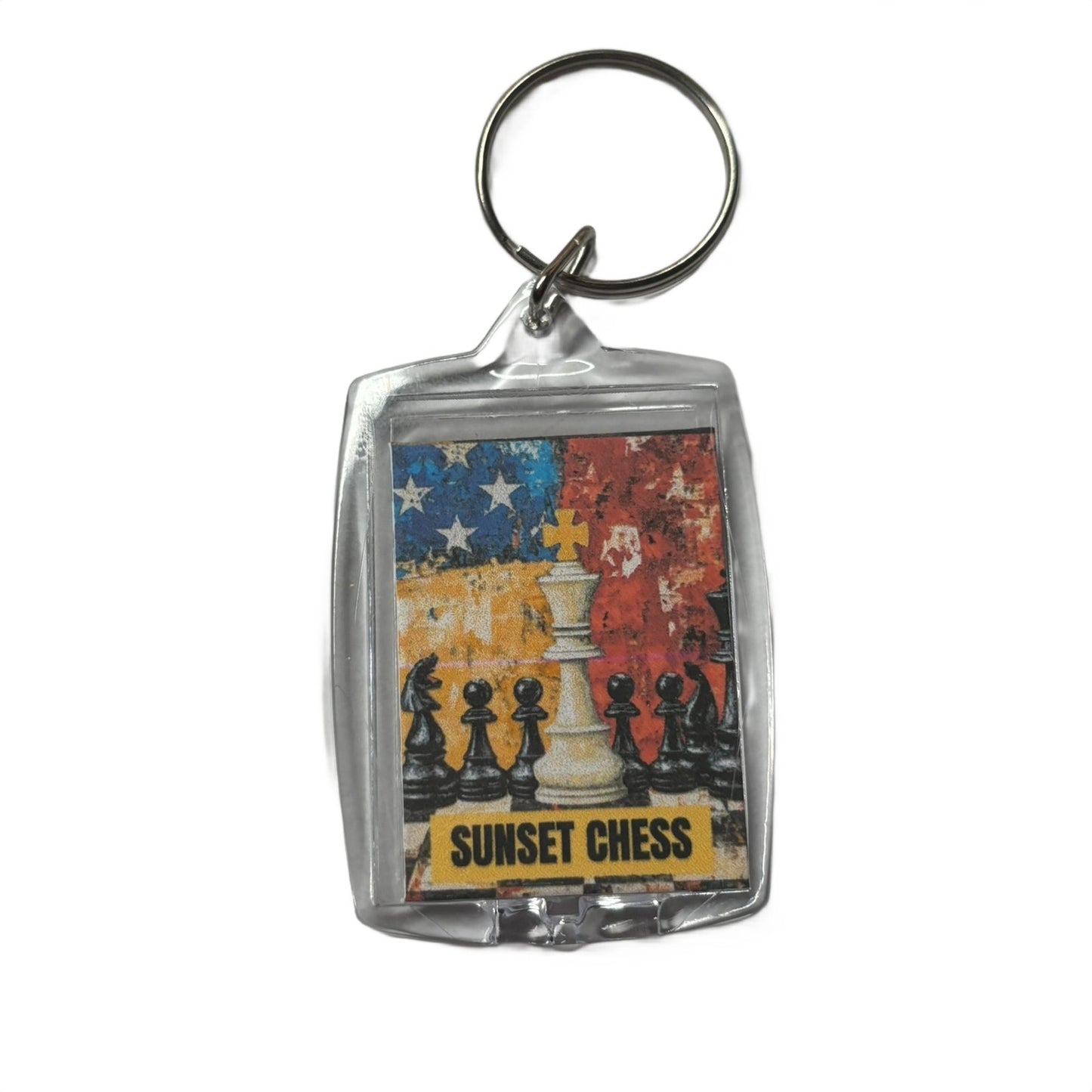 The King Stands - Chess  Photo Keychain