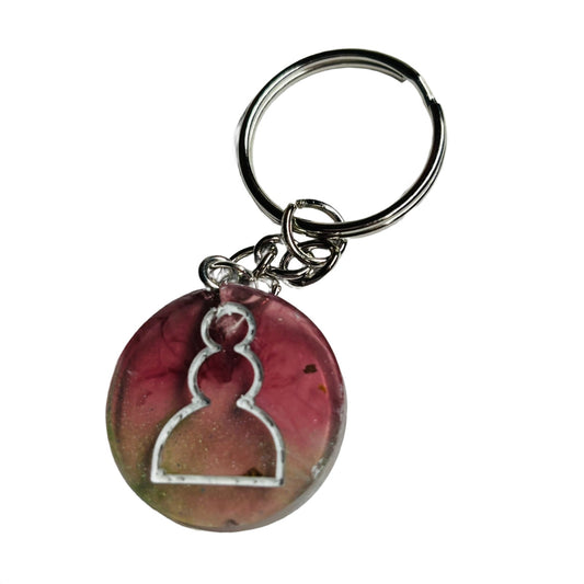 Fading Violet Pawn - Handmade Resin Keychain