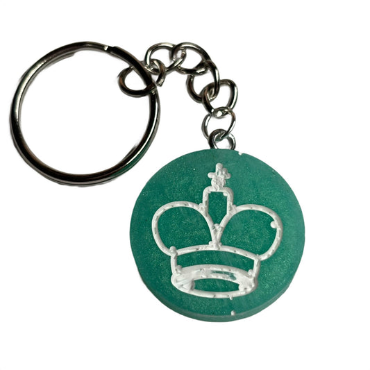 Vibrant Green King - Handmade Resin Keychain