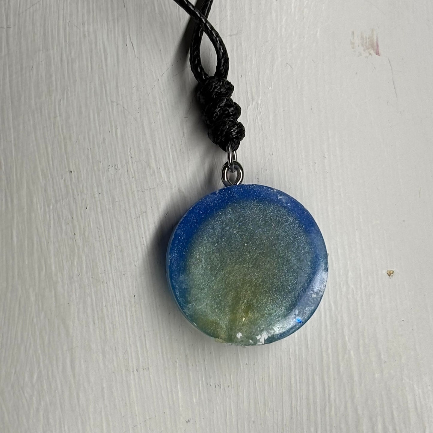 Blue Pawn - Handmade Resin Chess Necklace