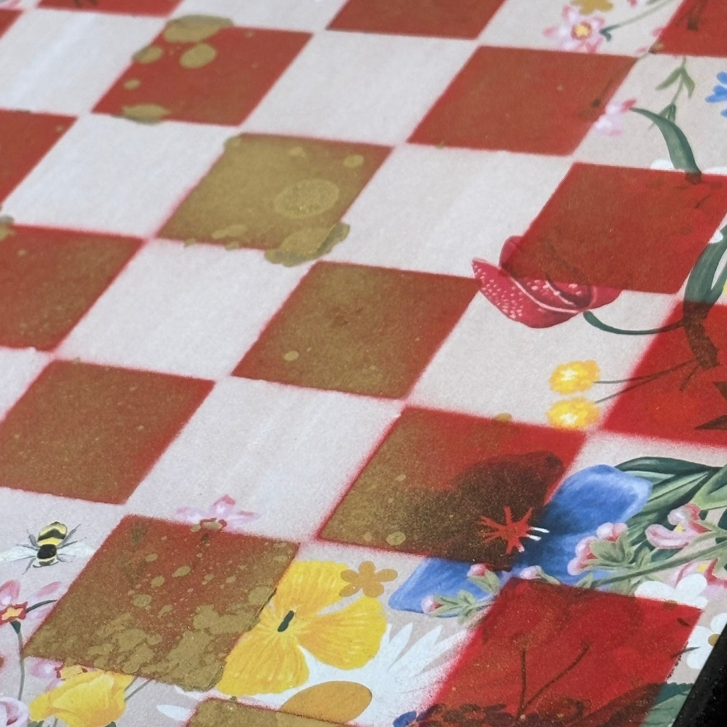 Red Garden - Scrapbook Chess Board