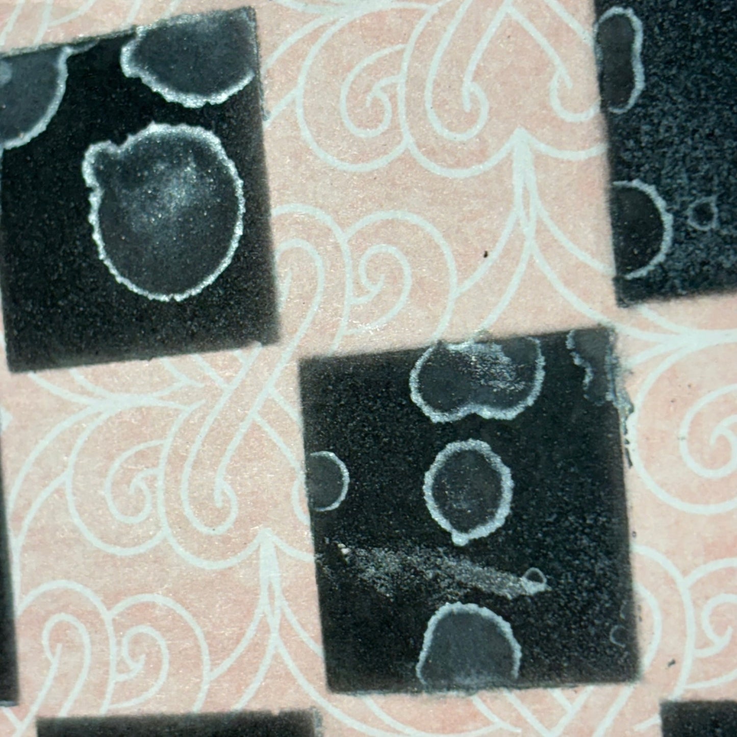 Peach Cream - Scrapbook Chess Board