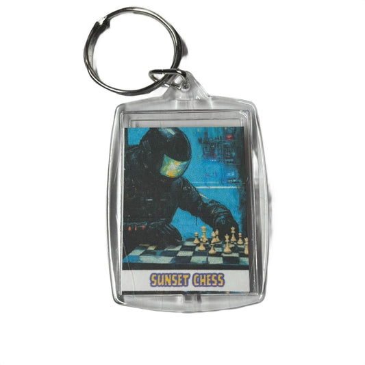 Robo Chess - Chess  Photo Keychain