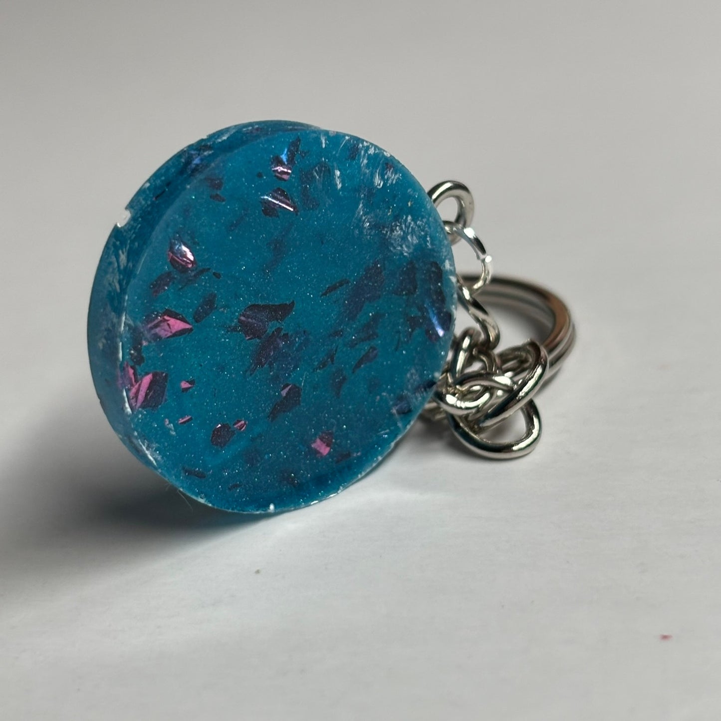 Sparkle Blue Pawn - Handmade Resin Keychain