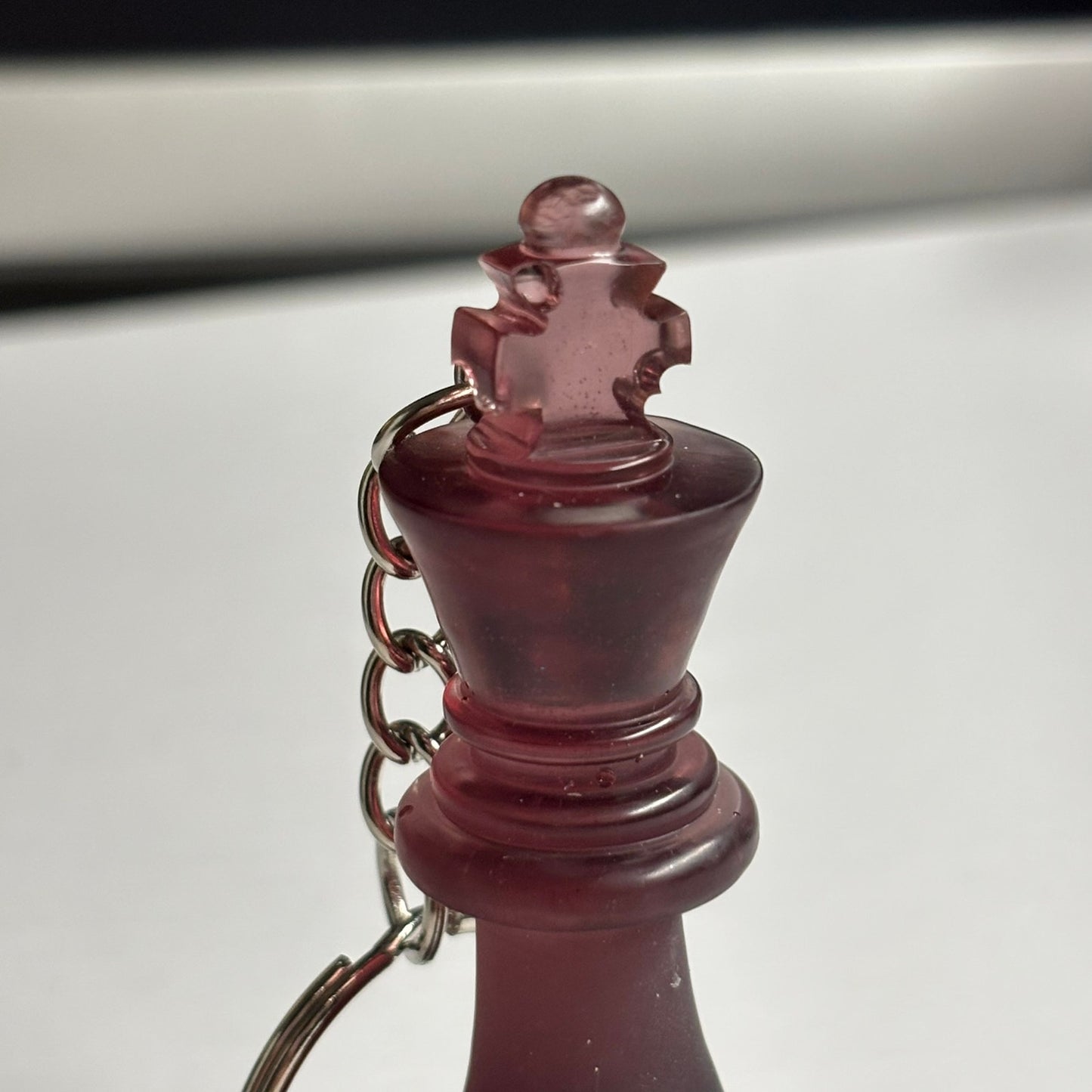 Violet Red King - Handmade Resin Keychain