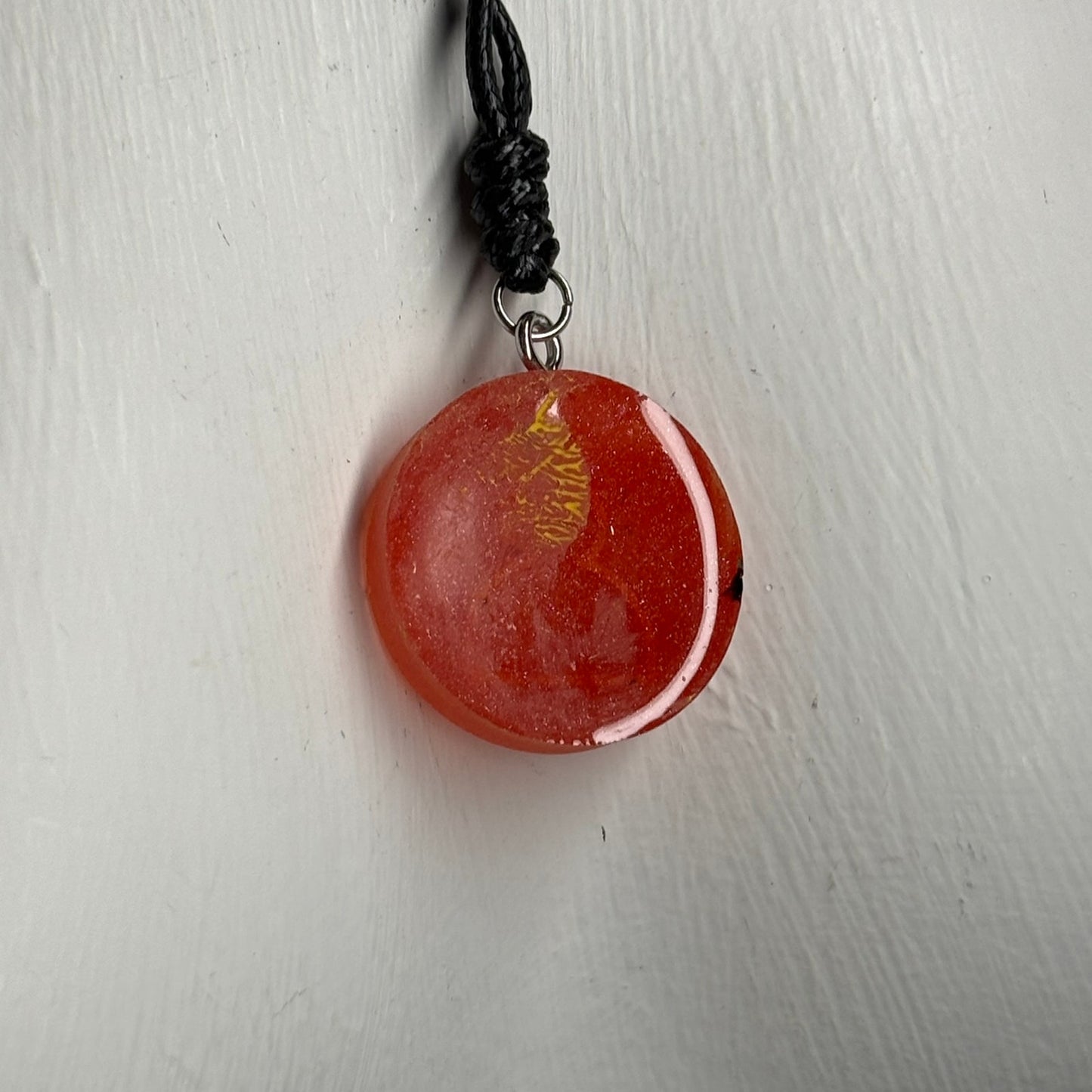 Red Pawn - Handmade Resin Chess Necklace
