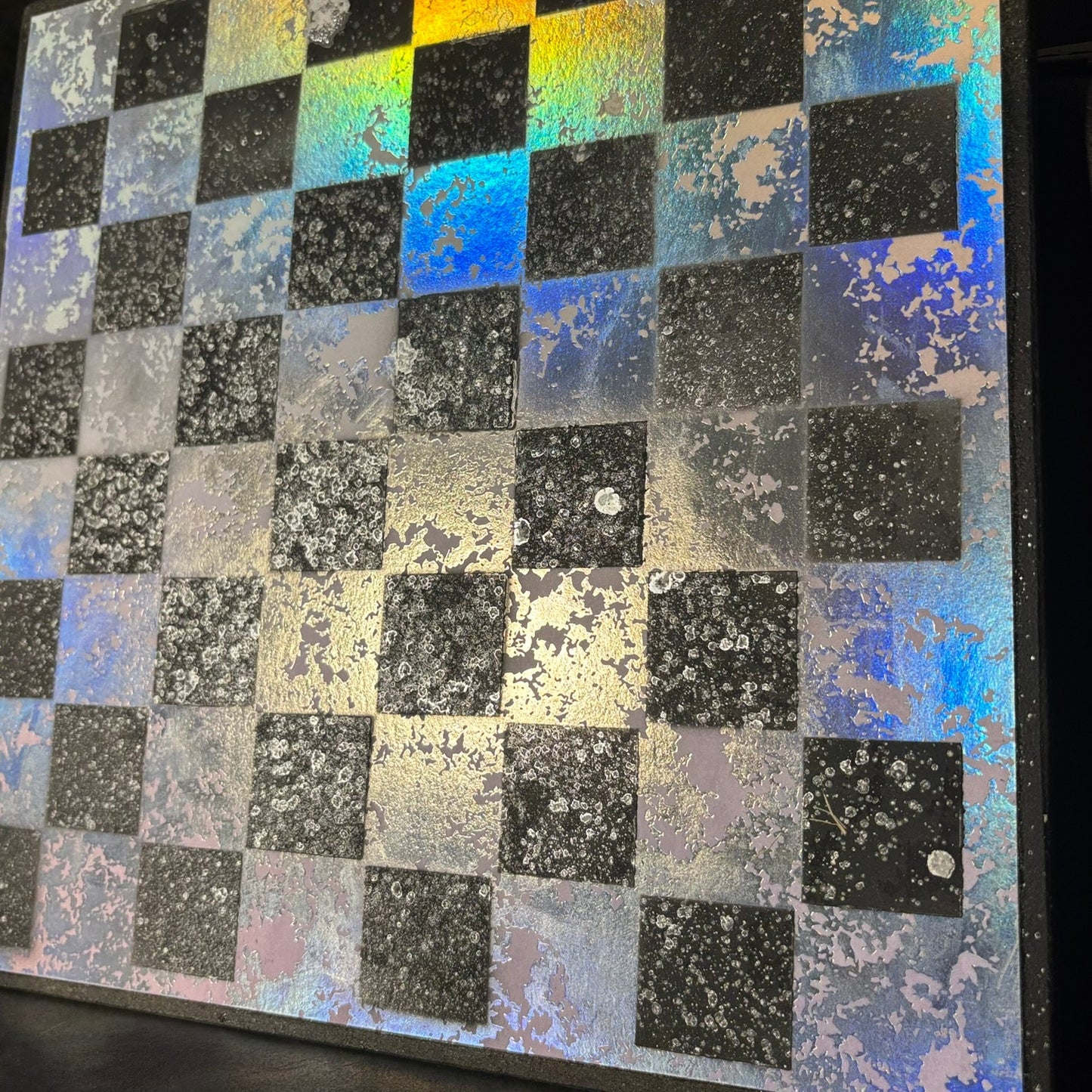 Glowing Chrome - Scrapbook Chess Board