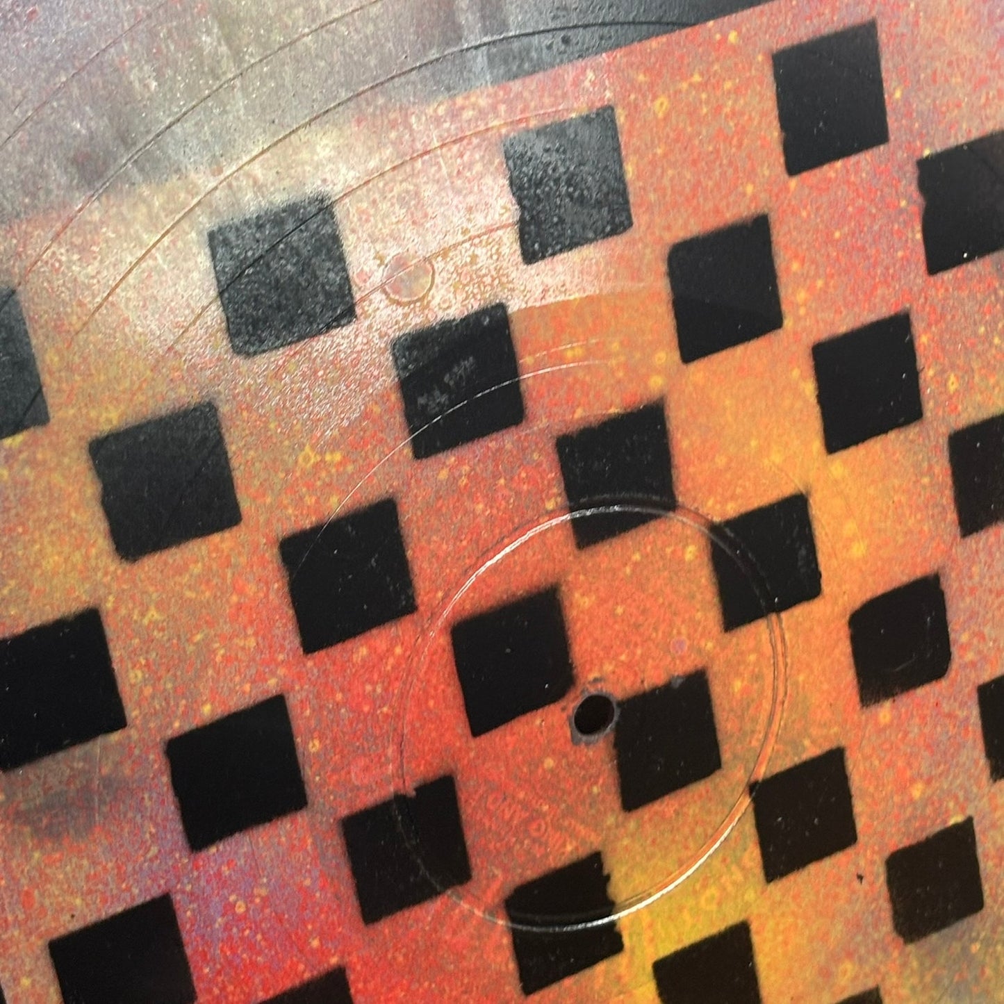 Fire Orange - Vinyl Chess Board