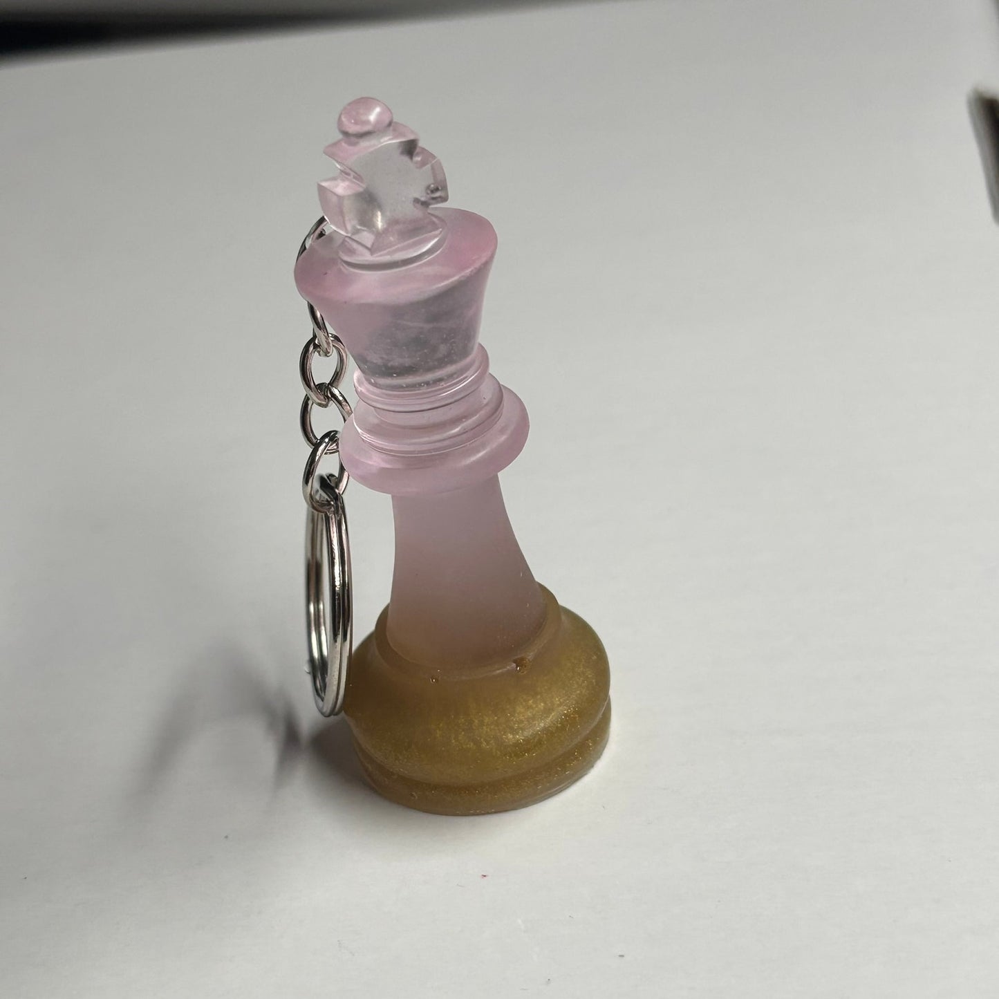 Splendid Pink King - Handmade Resin Keychain