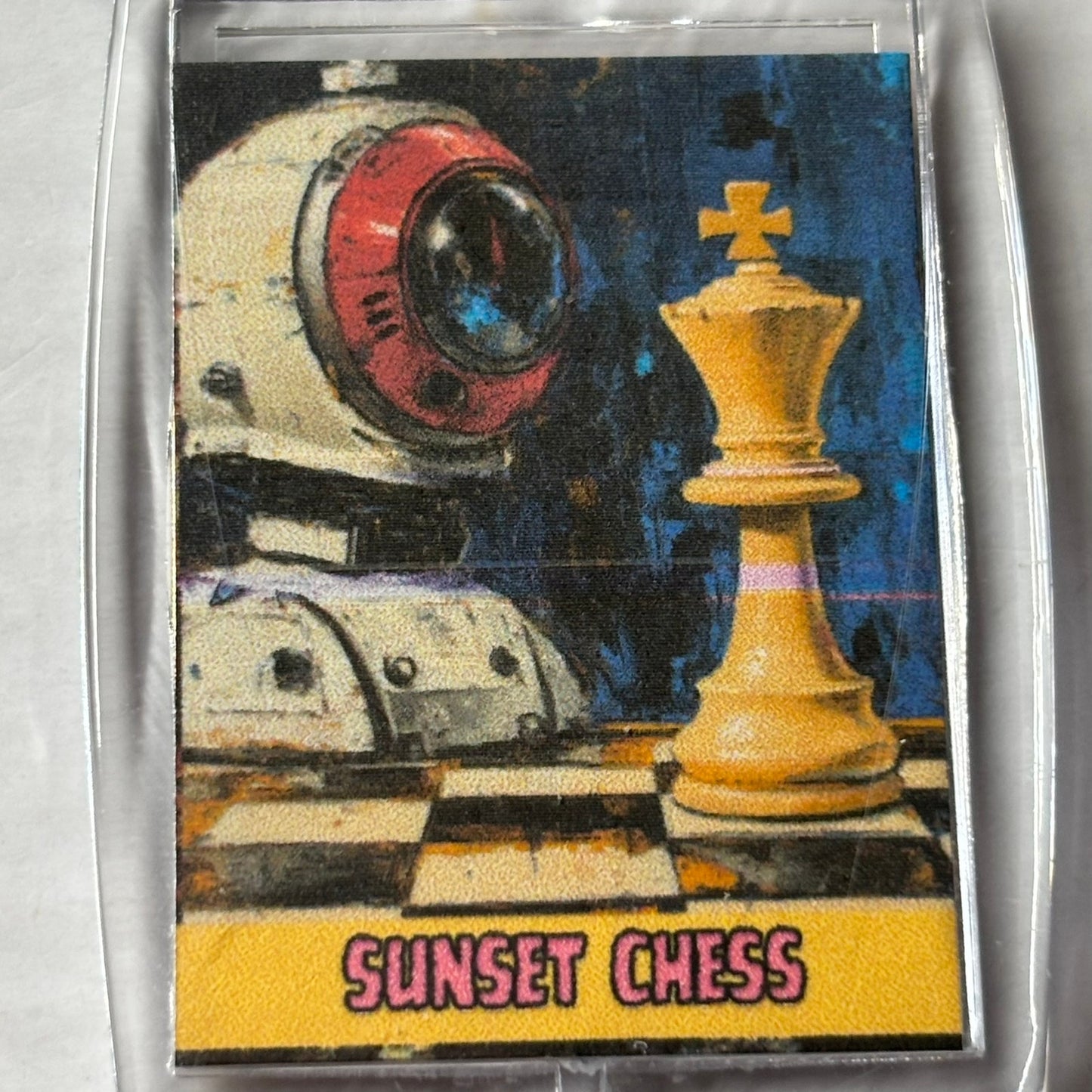 Robo King - Chess  Photo Keychain
