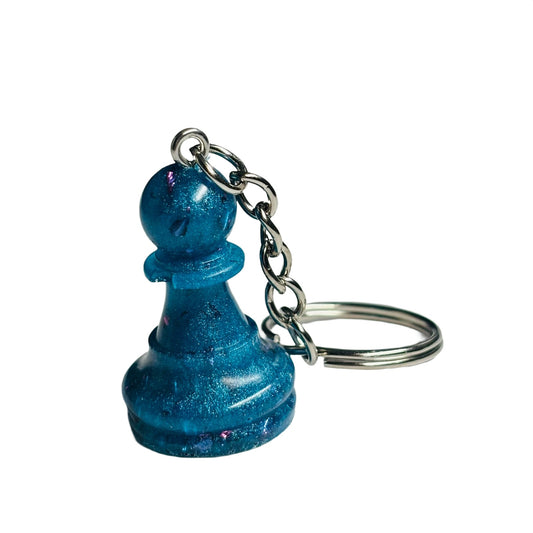 Blue Pawn - Handmade Resin Keychain
