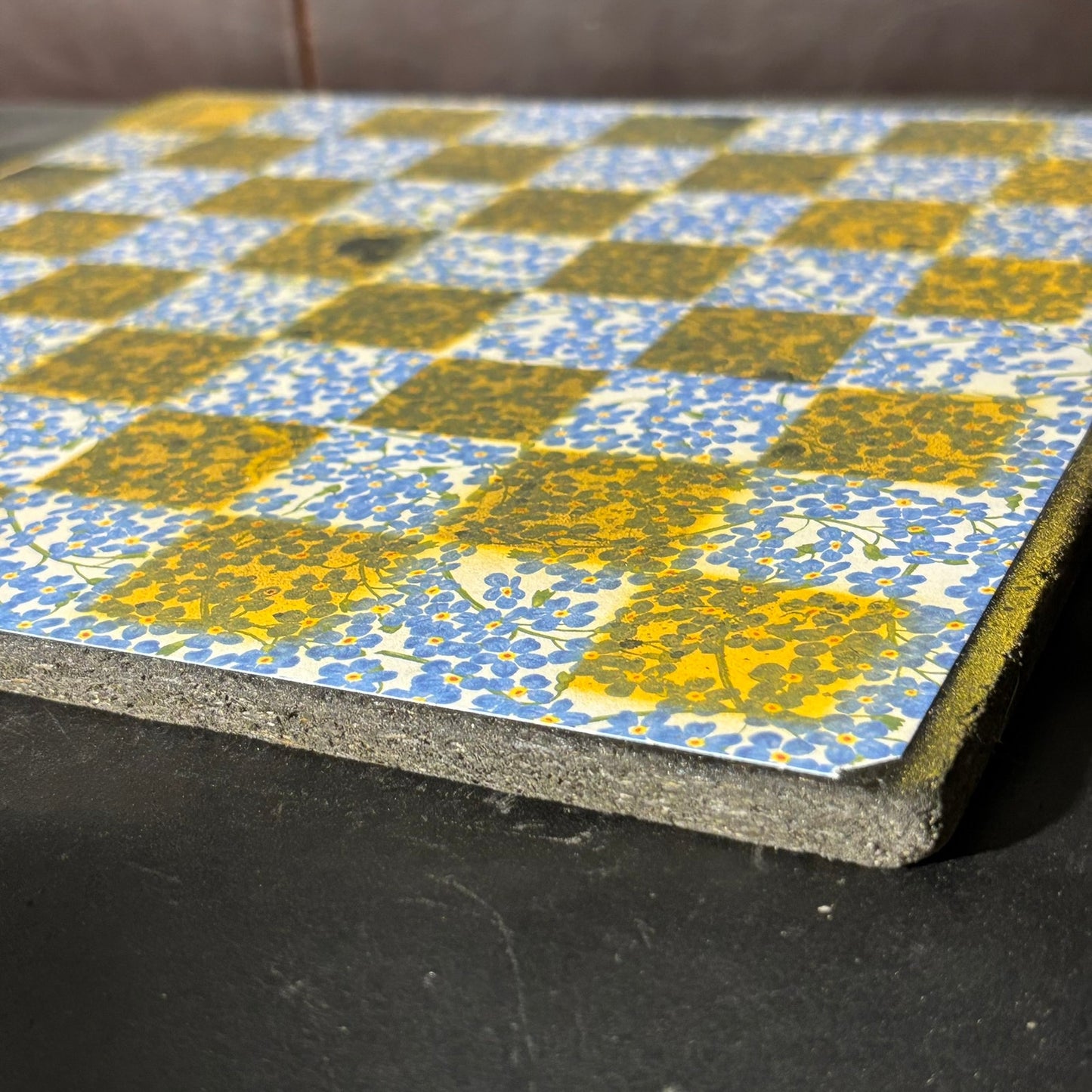 Yellow & Blue - Scrapbook Chess Board