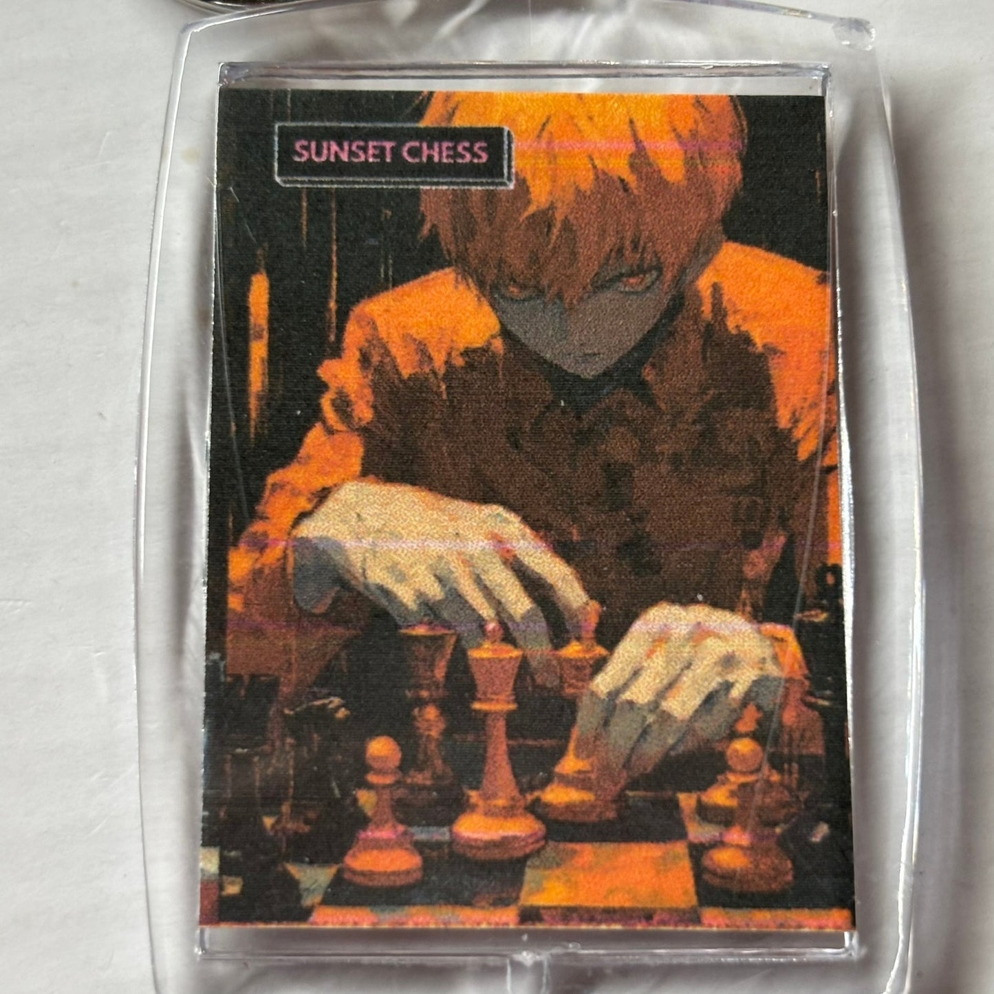 Orange Speed - Chess  Photo Keychain