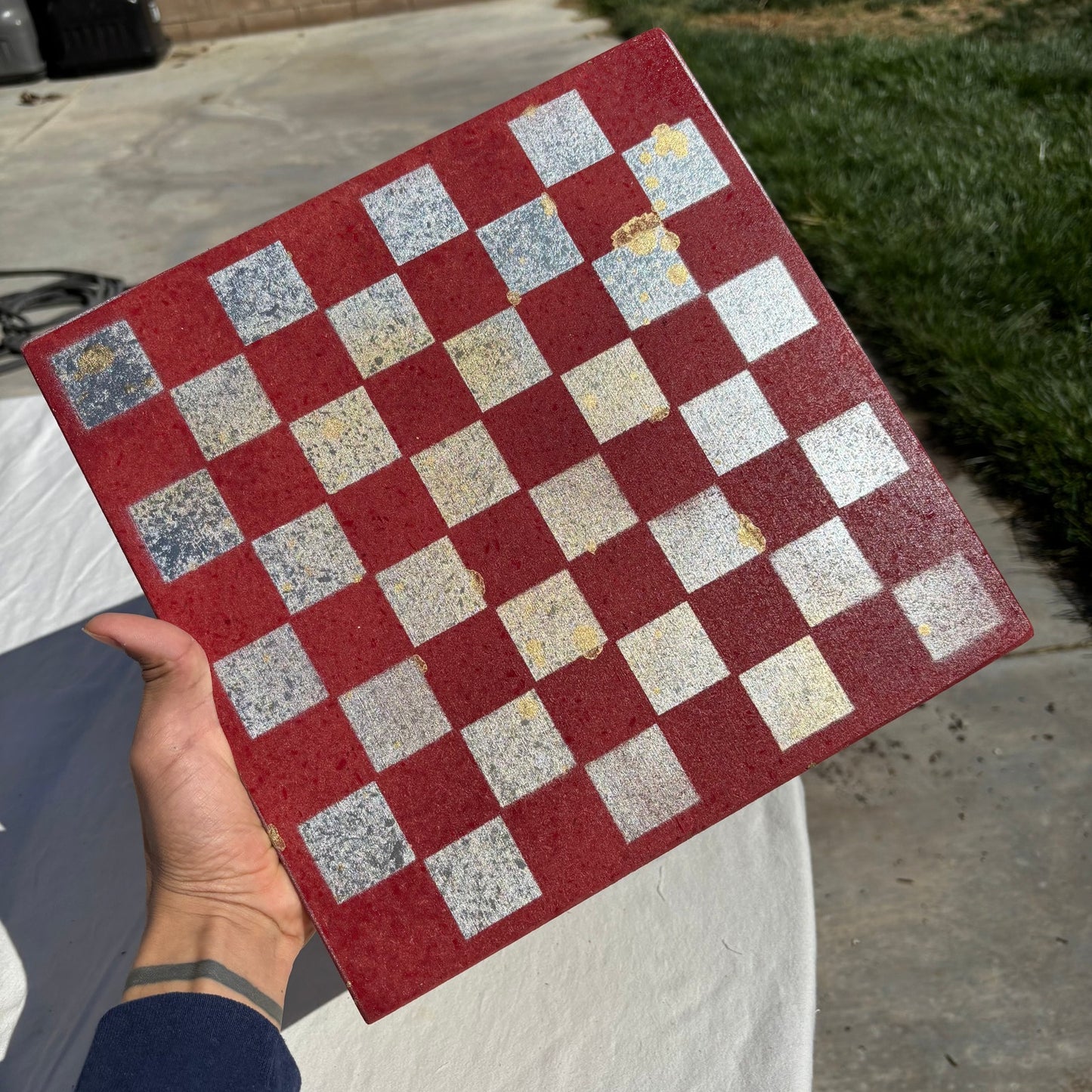 Red & Gold - Chinese Edition Chess Set