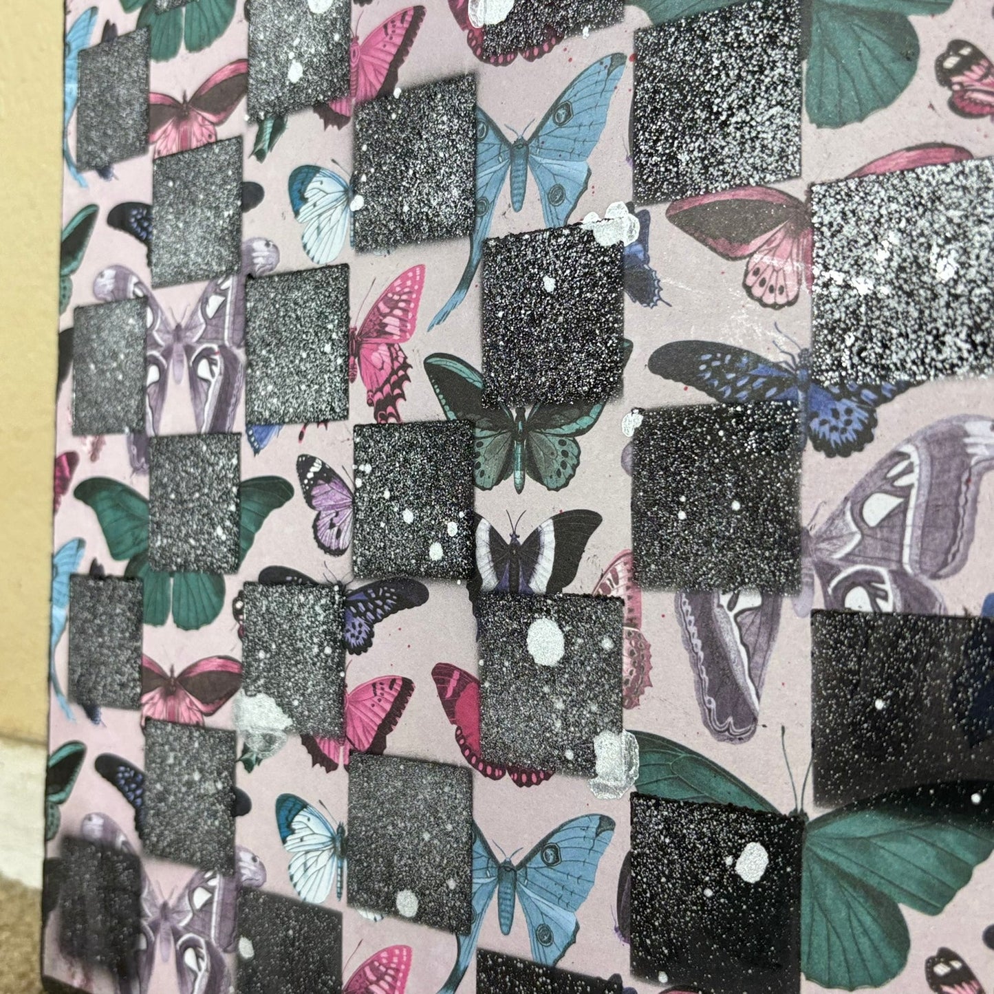 Vintage Butterflies - Scrapbook Chess Board