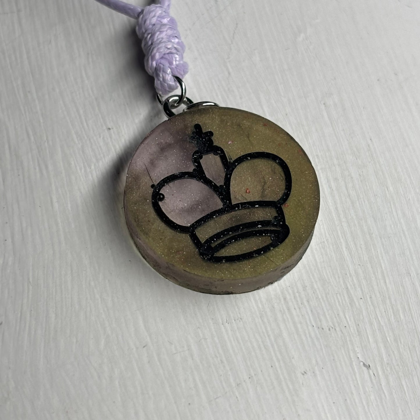 Old Vintage King - Handmade Resin Chess Necklace