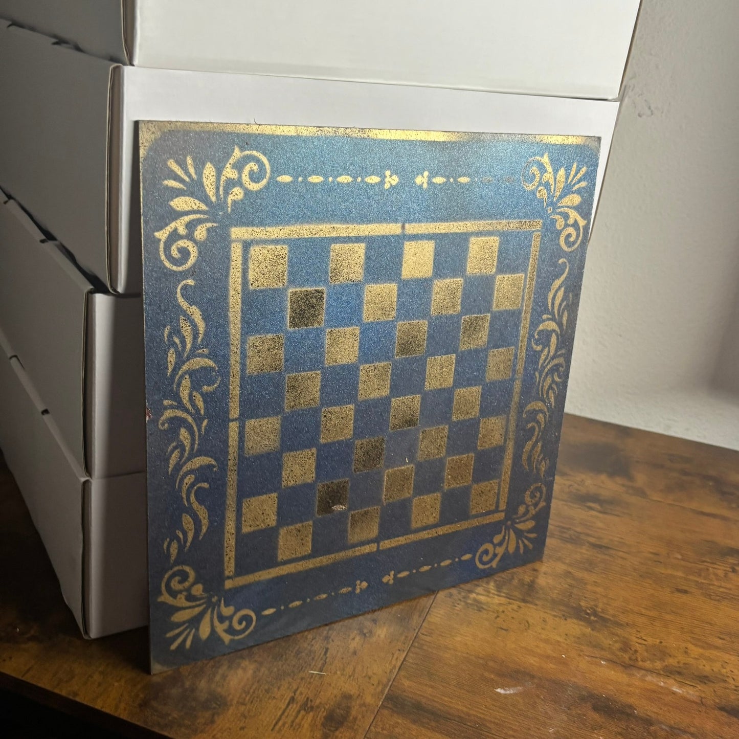Simple Gold - Painted Chess Board
